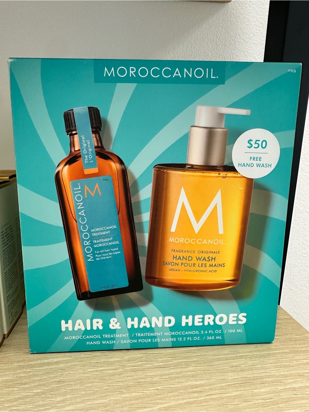Moroccanoil Teal & Amber Hair & Hand Heroes Set